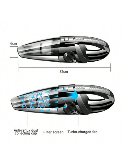 Portable Strong Handheld Vacuum Cleaner, 4000PA Suction, Quick Cleaning For Home Office Car Etc
