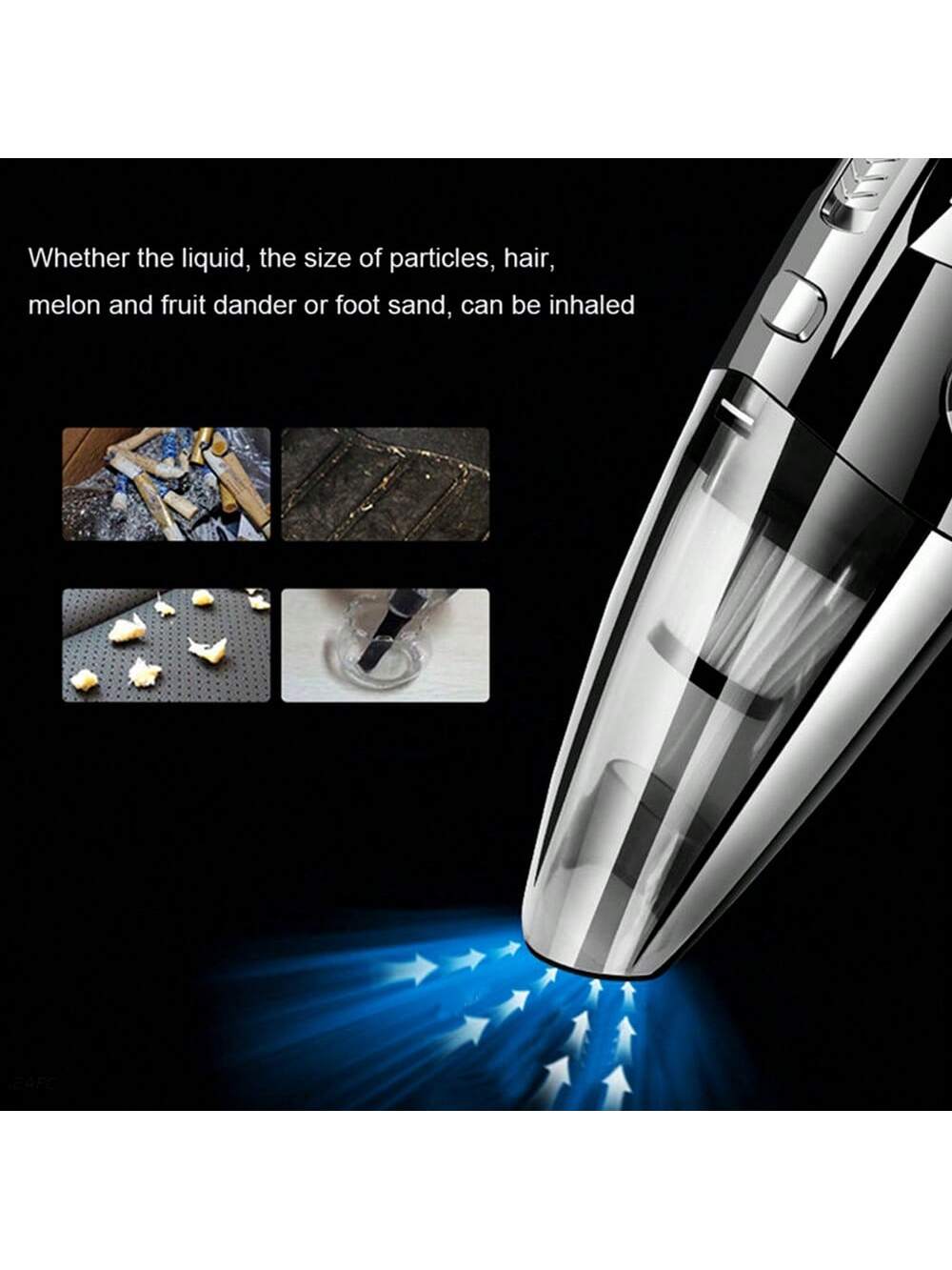 Portable Strong Handheld Vacuum Cleaner, 4000PA Suction, Quick Cleaning For Home Office Car Etc