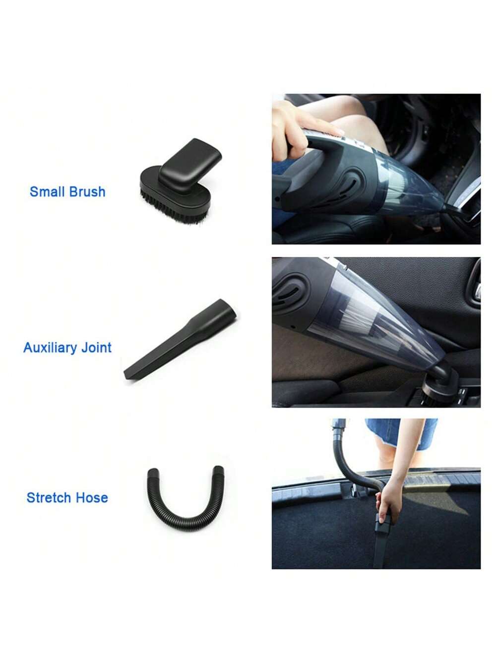 Portable Strong Handheld Vacuum Cleaner, 4000PA Suction, Quick Cleaning For Home Office Car Etc