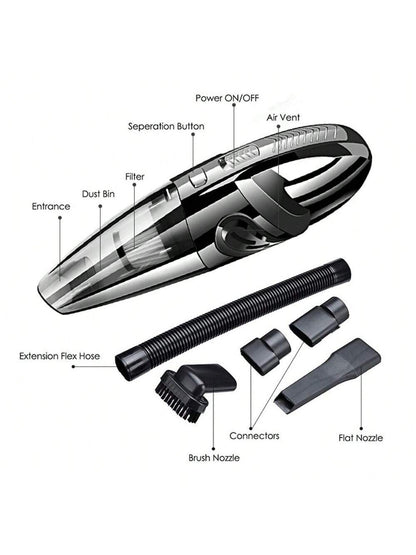 Portable Strong Handheld Vacuum Cleaner, 4000PA Suction, Quick Cleaning For Home Office Car Etc