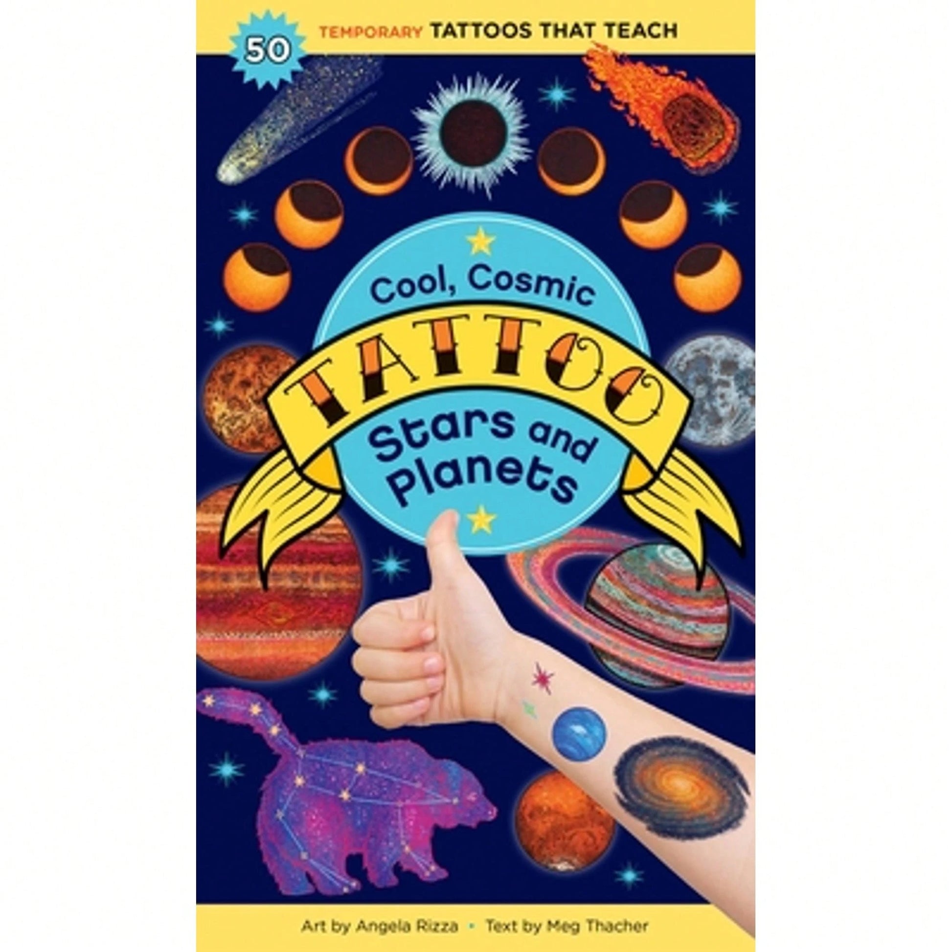 Pre-Owned Cool, Cosmic Tattoo Stars And Planets: 50 Temporary Tattoos That Teach (Paperback) By Meg Thacher