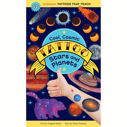 Pre-Owned Cool, Cosmic Tattoo Stars And Planets: 50 Temporary Tattoos That Teach (Paperback) By Meg Thacher