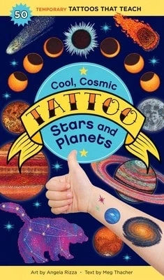 Pre-Owned Cool, Cosmic Tattoo Stars And Planets: 50 Temporary Tattoos That Teach (Paperback) By Meg Thacher