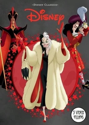Pre-Owned Disney Classics: 3 Wicked Villains (Hardcover) By Editors Of Studio Fun International