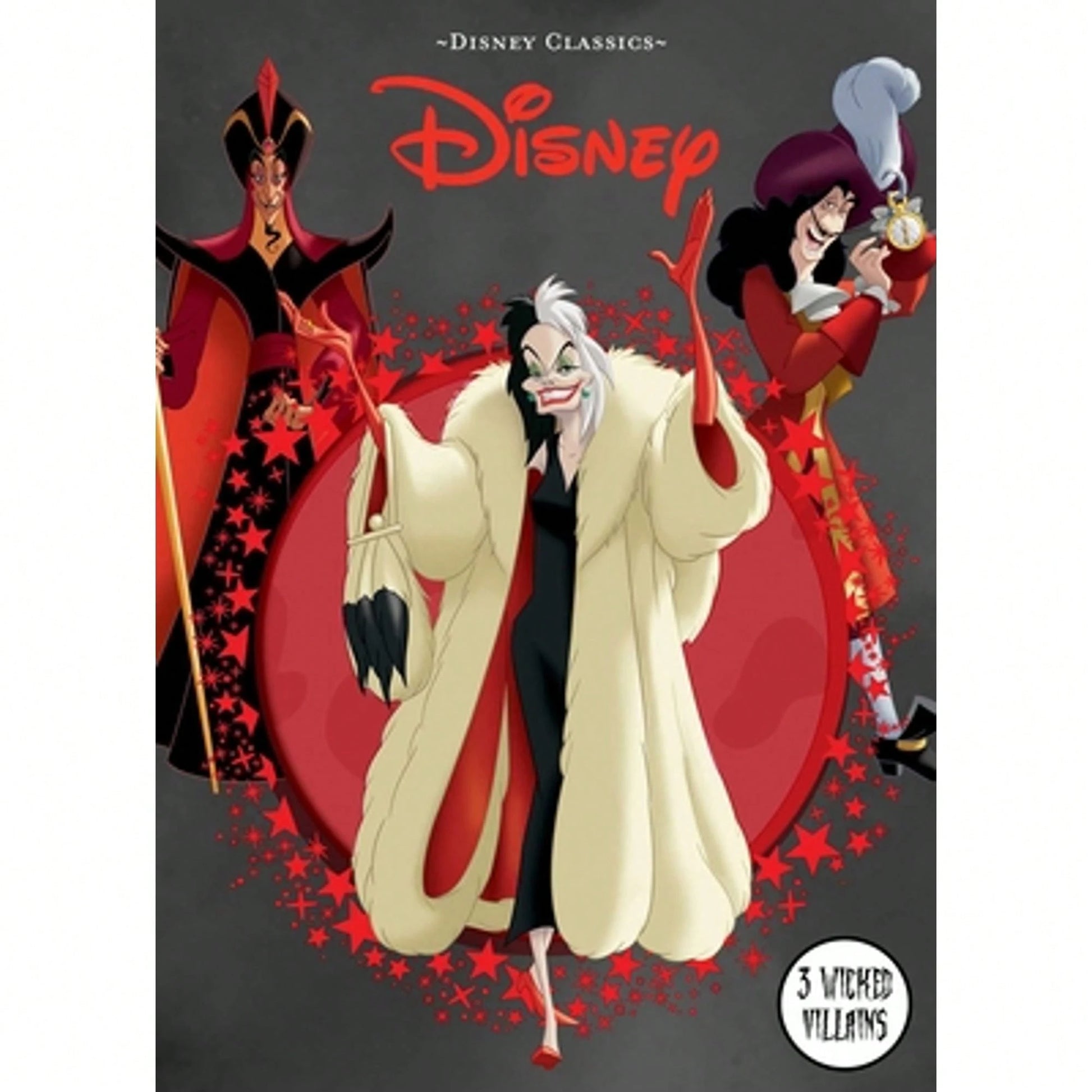 Pre-Owned Disney Classics: 3 Wicked Villains (Hardcover) By Editors Of Studio Fun International