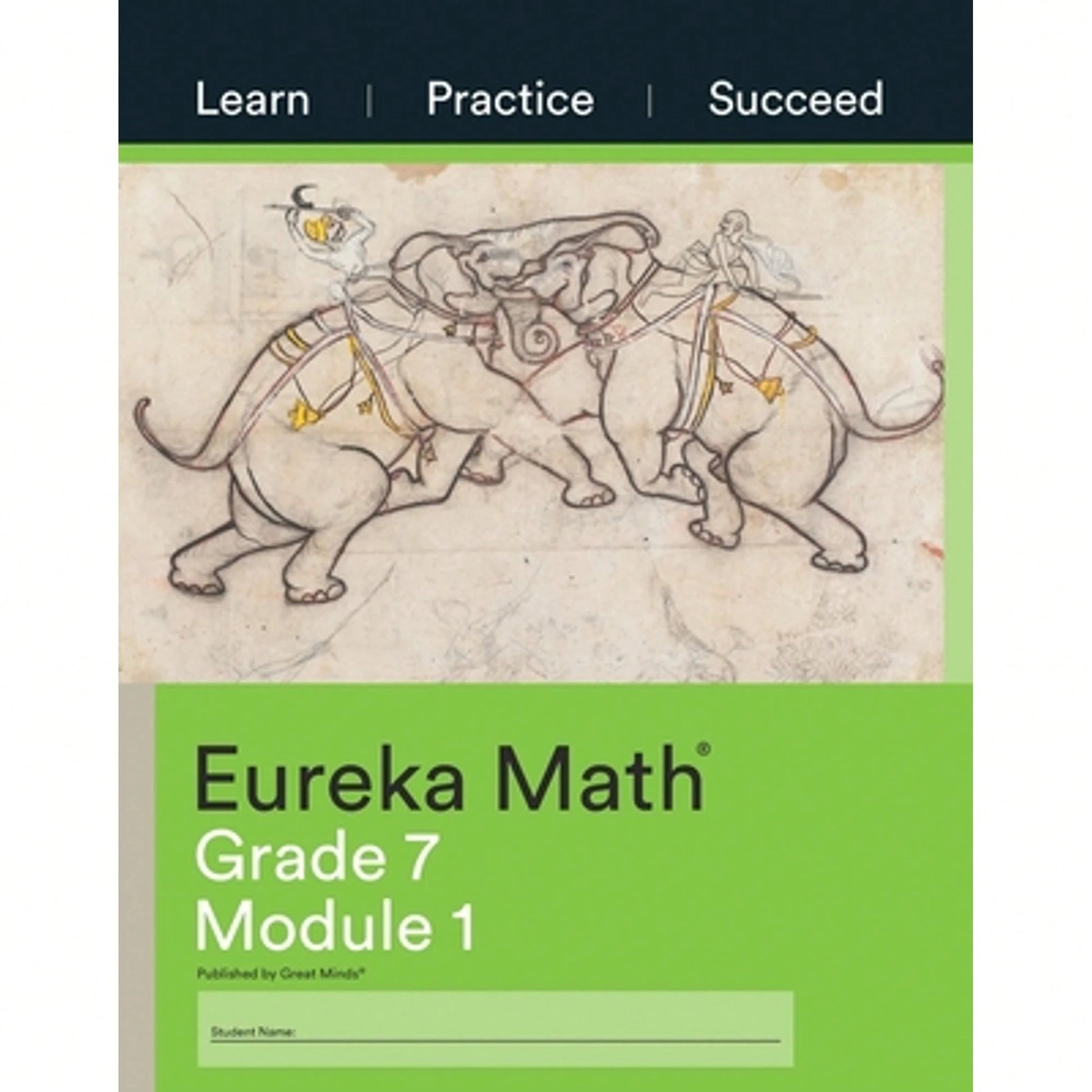 Pre-Owned Eureka Math Grade 7 Learn, Practice, Succeed Workbook #1 (Module 1) (Paperback) By Great Minds (Editor)