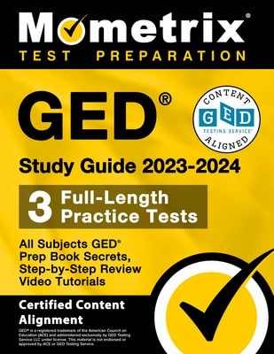 Pre-Owned GED Study Guide 2023-2024 All Subjects: GED Test Prep With 800+ Practice Exam Questions (Paperback) By Cox