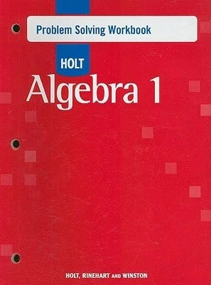 Pre-Owned Holt Algebra 1: Problem Solving Workbook (Paperback) By Holt Rinehart And Winston (Prepared For Publication By)
