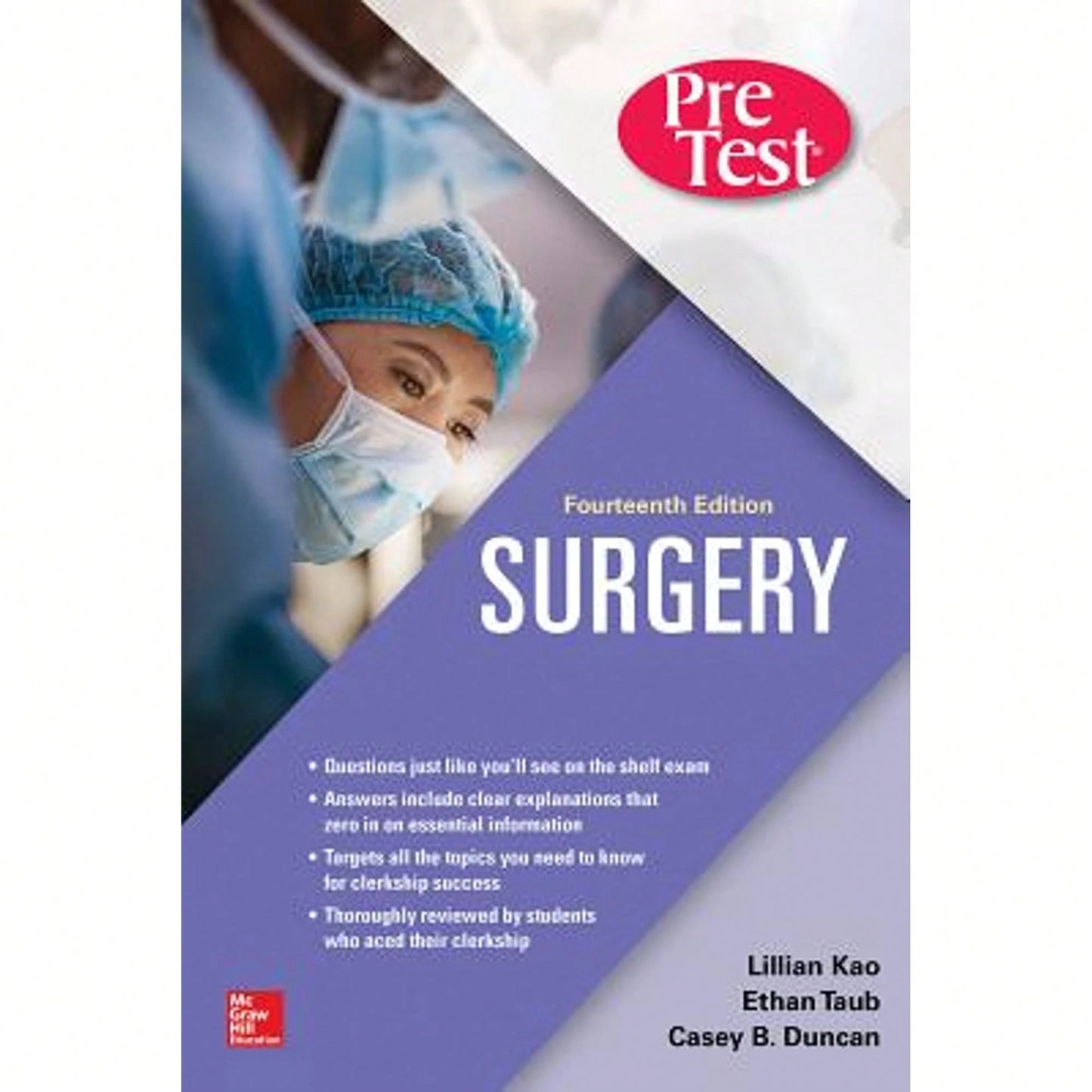 Pre-Owned Surgery Pretest Self-Assessment And Review, Fourteenth Edition (Paperback) By Lillian Kao, Tammy Lee