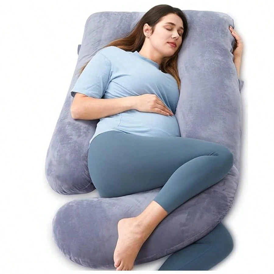 Pregnant Specific Body Pillow With Detachable And Washable Pillowcase, Supporting The Back, Buttocks, Legs, And Abdomen