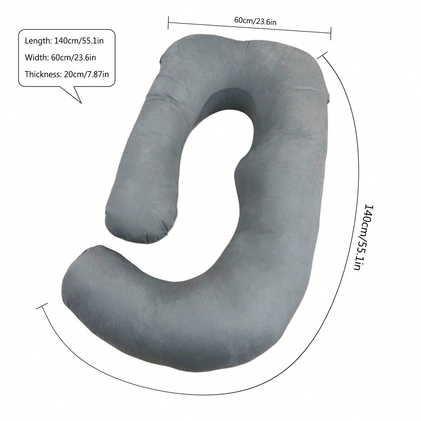 Pregnant Specific Body Pillow With Detachable And Washable Pillowcase, Supporting The Back, Buttocks, Legs, And Abdomen