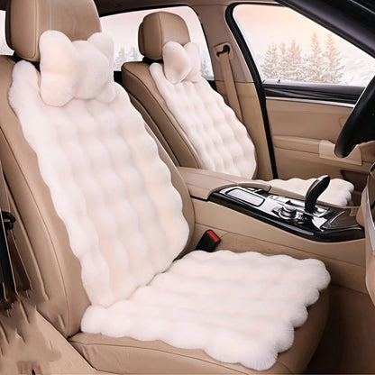 Premium Soft Car Seat Pad With Backrest, **Quick-Install Non-Slip** Interior Cover, **Snug Fit** Universal Seat Protector For Most Vehicles, All-Season Comfort (3 PC)
