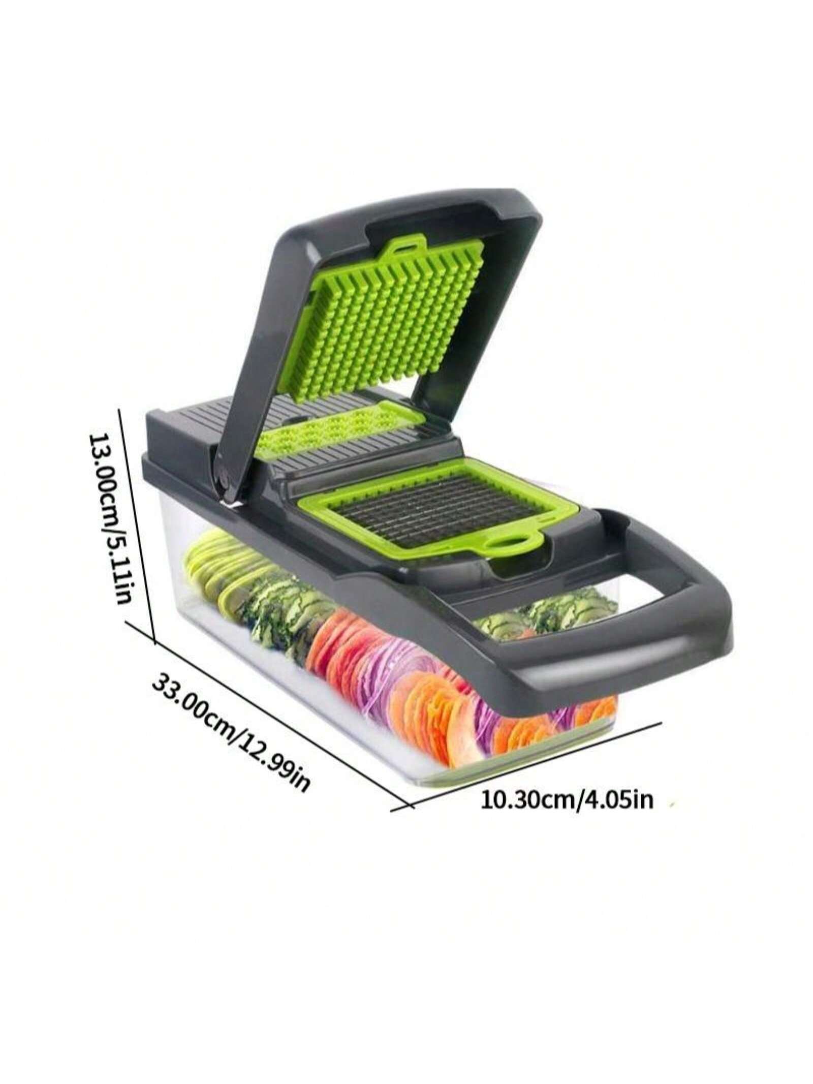 Pro-Series 16-In-1 Vegetable Chopper-Veggie Chopper, Food Chopper With Container, Vegetable Cutter Chopper & Spiralizer For Onion Salad (Home Essential Gadget & Kitchen)