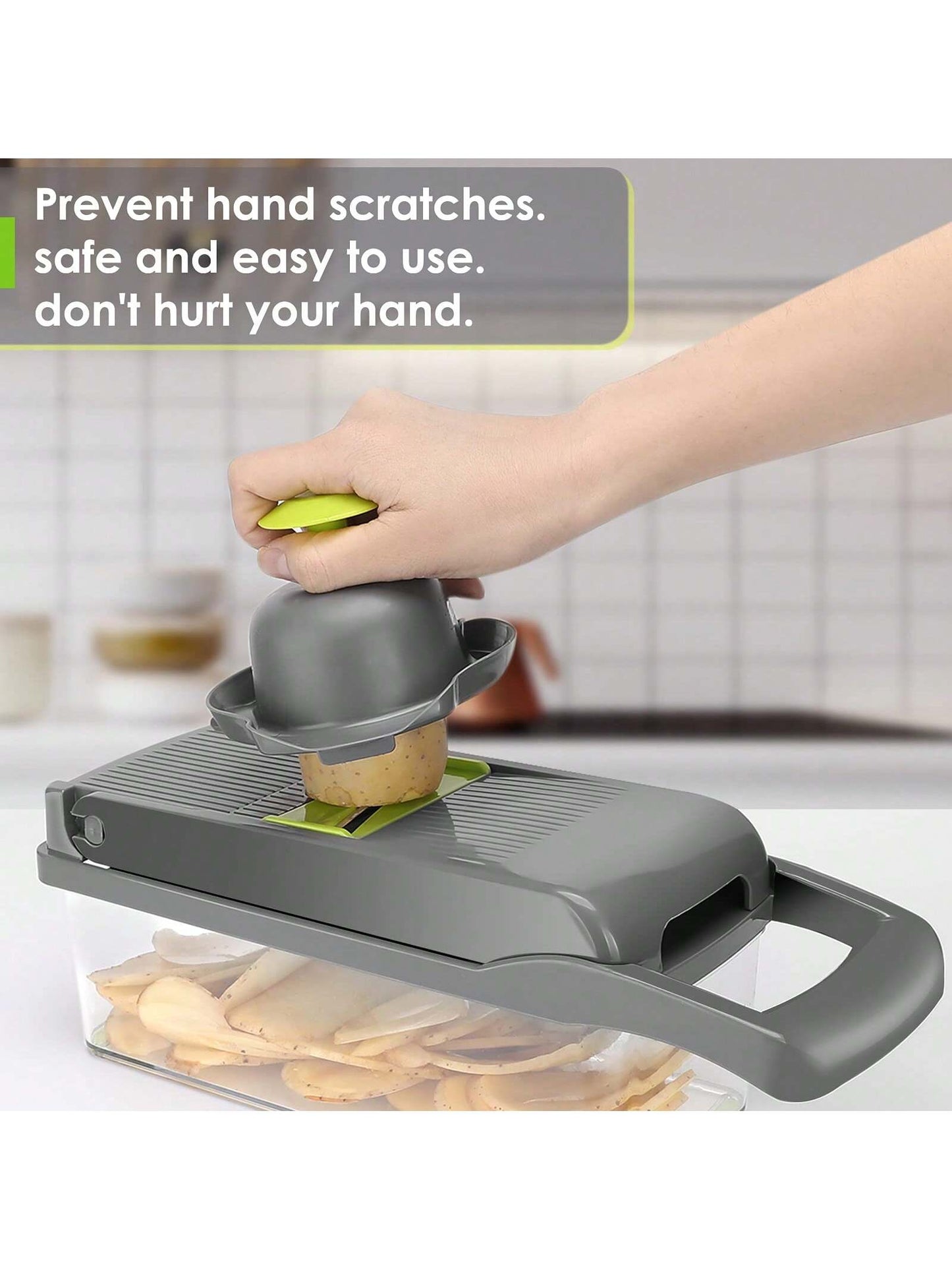 Pro-Series 16-In-1 Vegetable Chopper-Veggie Chopper, Food Chopper With Container, Vegetable Cutter Chopper & Spiralizer For Onion Salad (Home Essential Gadget & Kitchen)