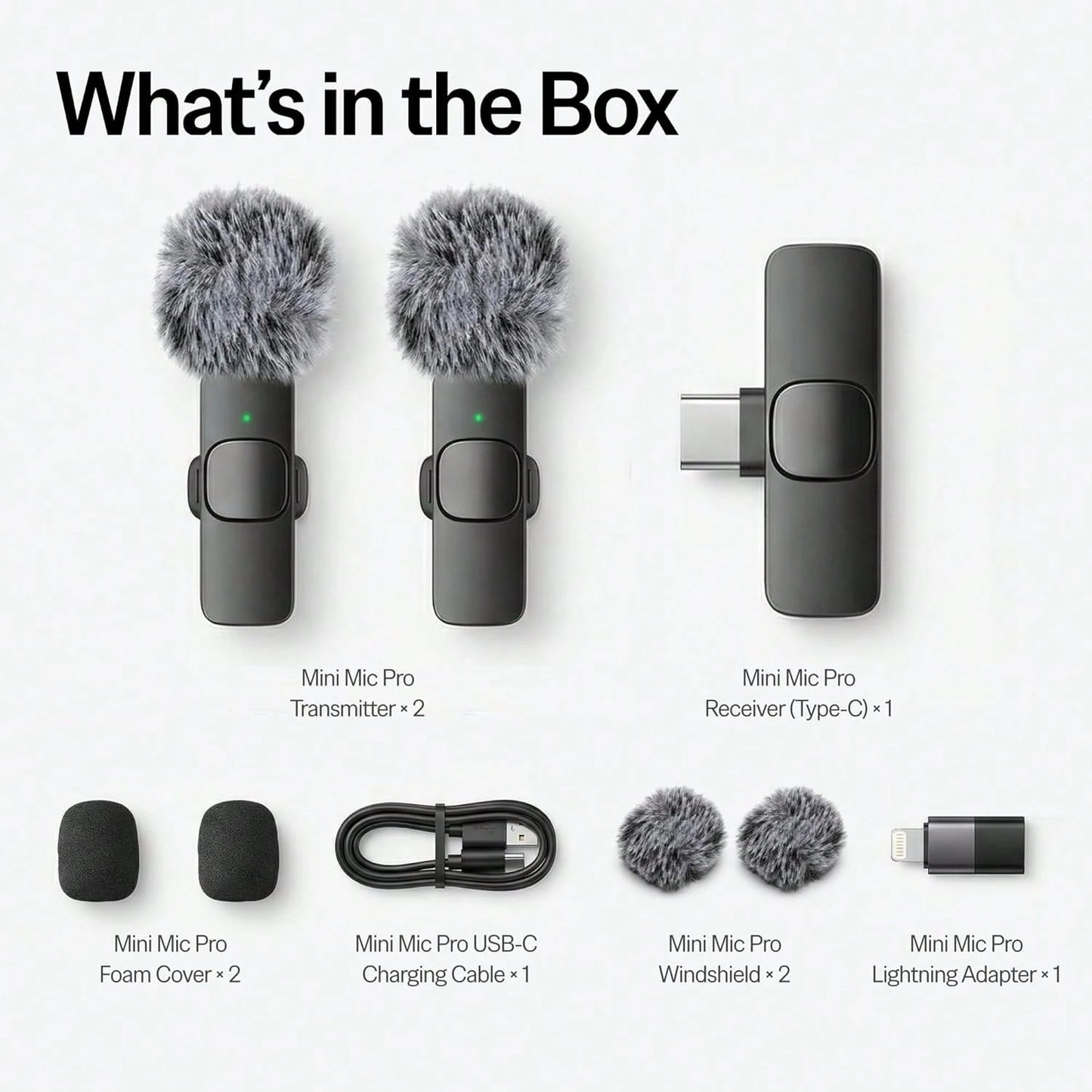 Professional Omnidirectional Collar Microphone, Wireless Rechargeable Recording Mic For Cellphone, Compact Hands-Free Audio Equipment, Multi-Scene Device For Short Video Production & Online Live Shows