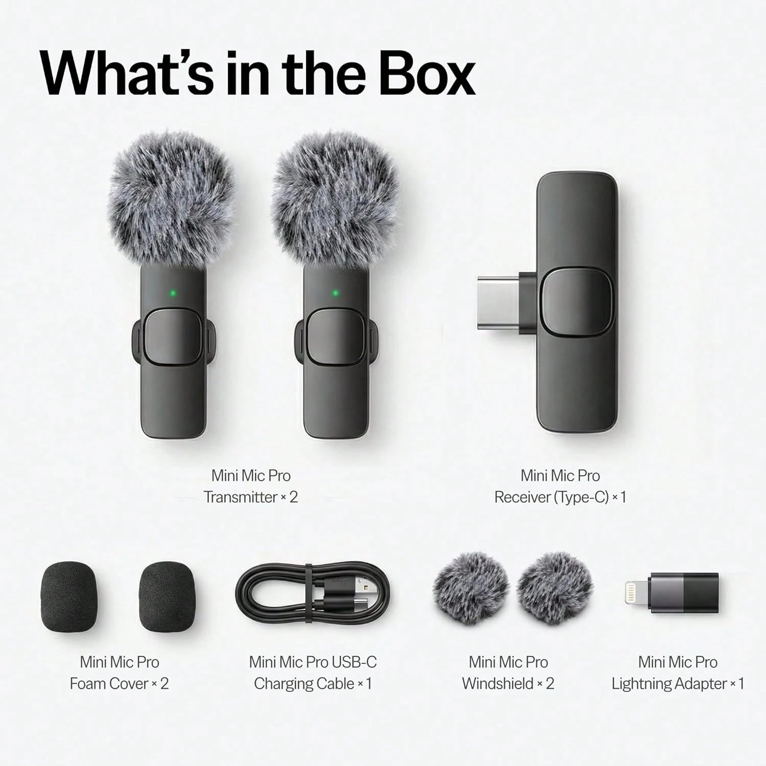 Professional Omnidirectional Collar Microphone, Wireless Rechargeable Recording Mic For Cellphone, Compact Hands-Free Audio Equipment, Multi-Scene Device For Short Video Production & Online Live Shows