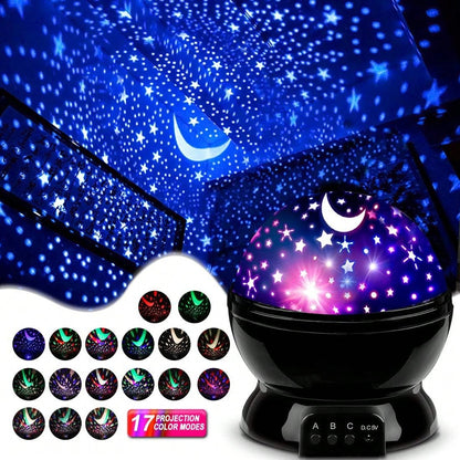 Projector Night Lights Kids, Birthday Gifts 1-4-6-14 Year Old Girl Boy Kids Bedroom, Glow In Dark Stars Moon Child Asleep Peacefully