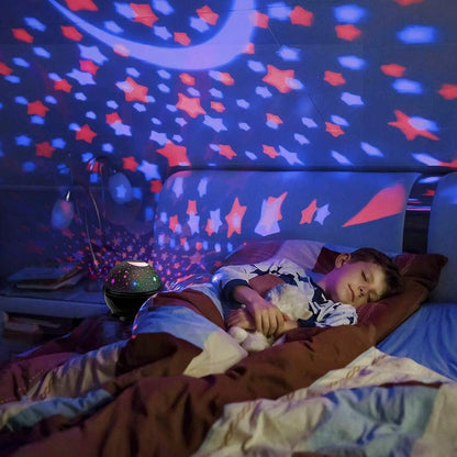Projector Night Lights Kids, Birthday Gifts 1-4-6-14 Year Old Girl Boy Kids Bedroom, Glow In Dark Stars Moon Child Asleep Peacefully