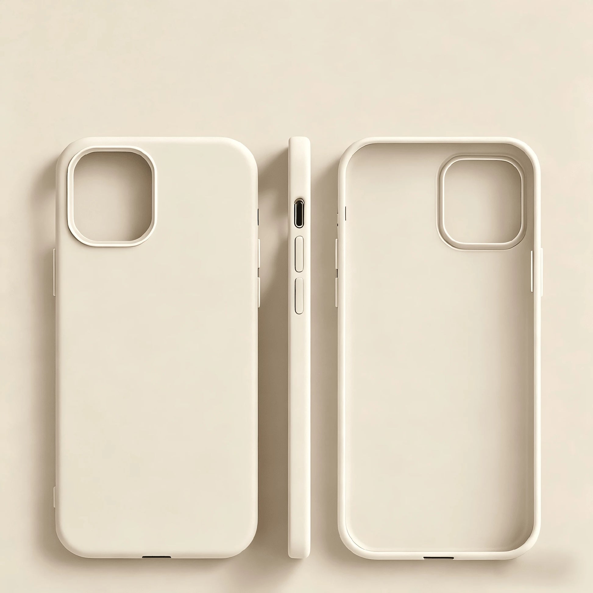 Pure Black TPU Liquid Silicone Hybrid Phone Case- Anti-Yellowing And Soft-Touch Protection Compatible With Iphone