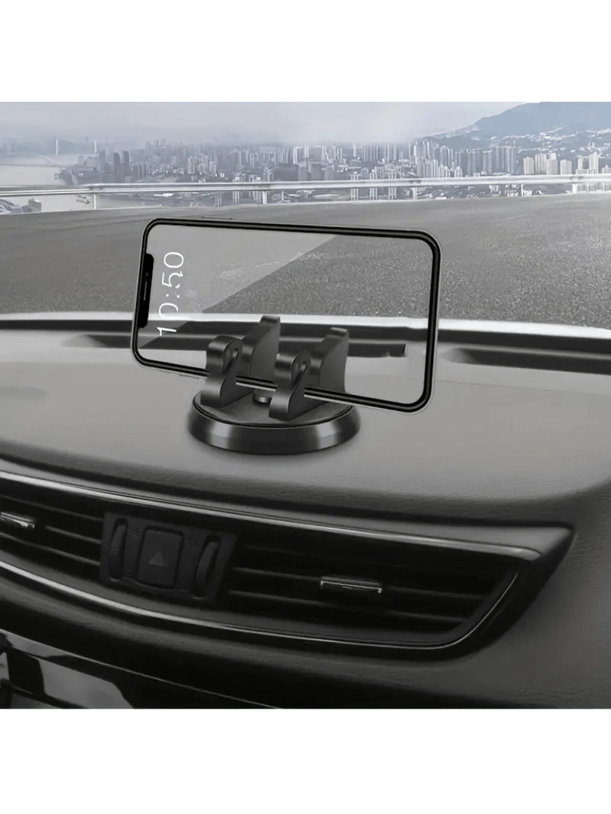 PVC Material Rhinestone Car Phone Holder, Universal Dashboard Phone Stand, Adjustable Car GPS Mount, Cute Rotating Clip, Suitable For Landscape And Portrait Screens