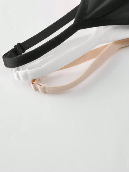 Qadelle 3pcs Anti-Flashing Integrated Padded Camisole, Comfortable & Breathable
