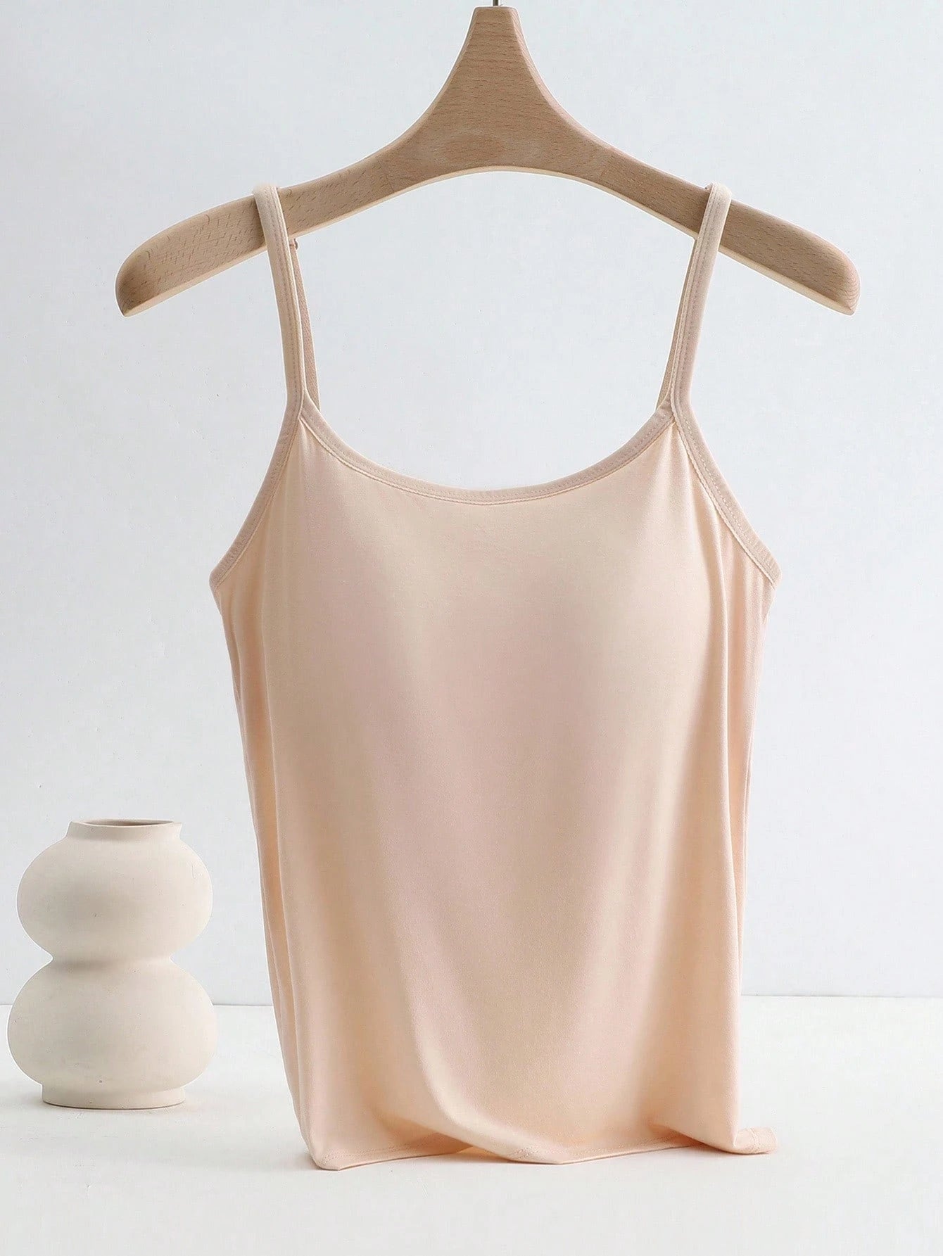 Qadelle 3pcs Anti-Flashing Integrated Padded Camisole, Comfortable & Breathable