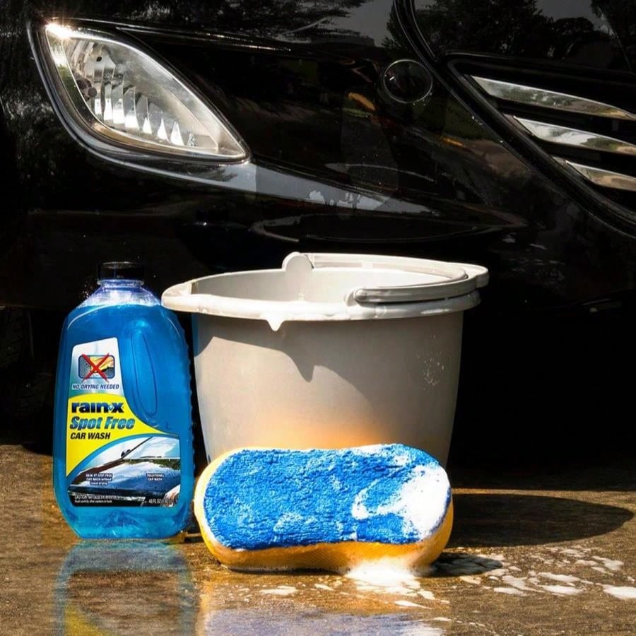 Rain-X 620073- Car Wash Deep Cleaning, High Foam Soap Provides Spot Free Shine With No Towel Or Hand Drying Needed- Car Soap For Car Cleaning And Detailing 48 Fl Oz