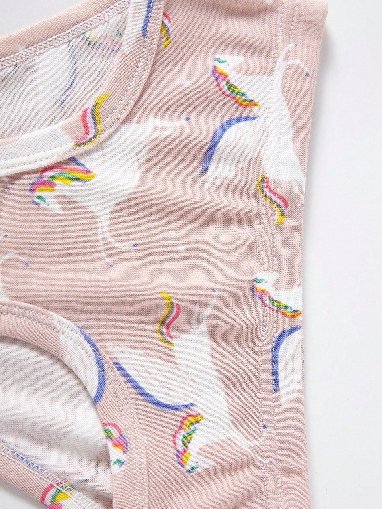[RANDOM]12 Pcs/Pack Girls Comfortable Breathable Underwear With Dancer, Fox, Mermaid, Teddy Bear, Striped And Pentagram Print, Suitable For Small, Young Girl