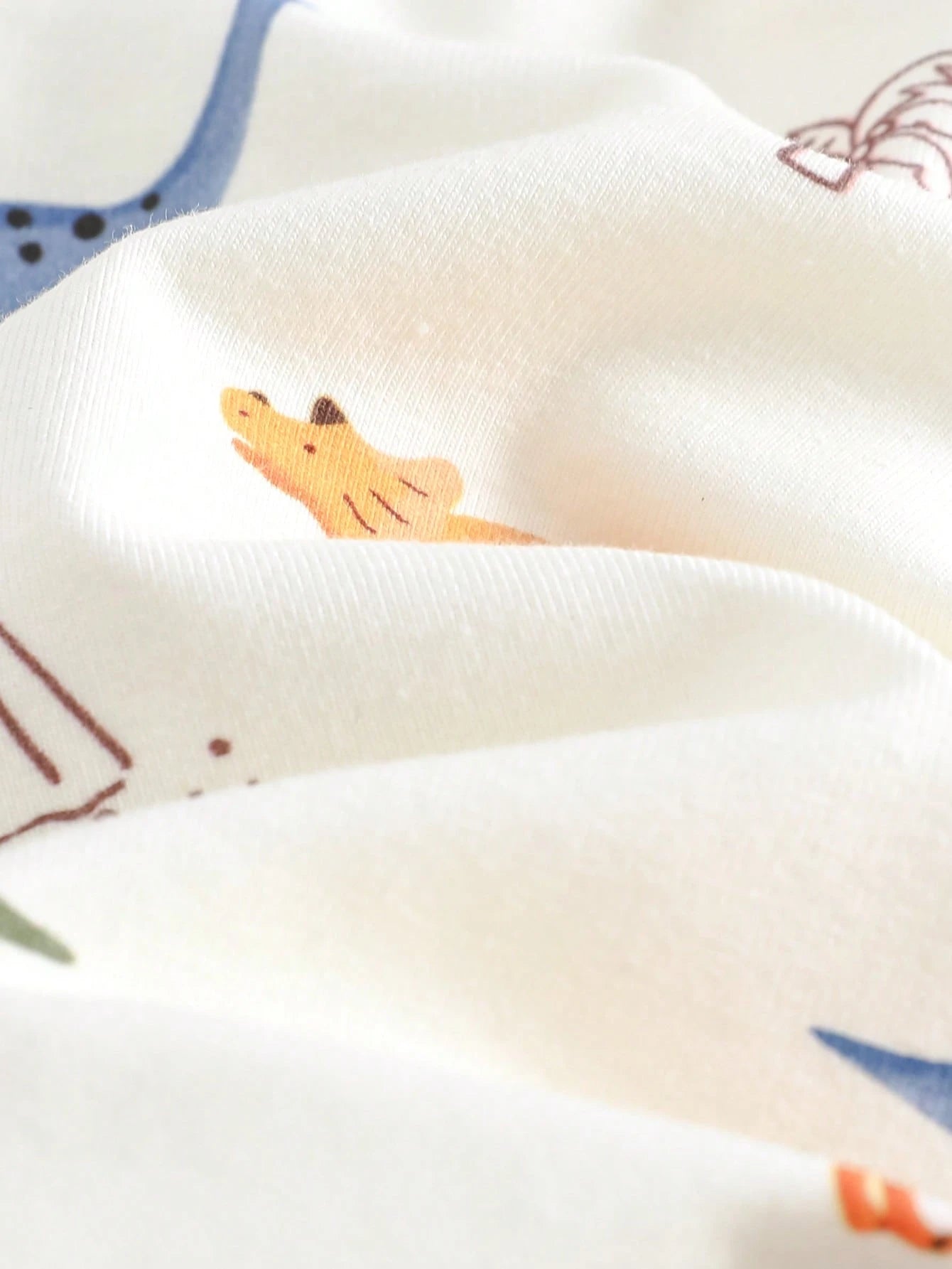 RANDOM 5 PCS SEND 2 PCS Baby Boy Patterned Long Pants 2 Pieces Set, Classic Cute Cartoon Dinosaur Print, Classic Animal Party Print, Suitable