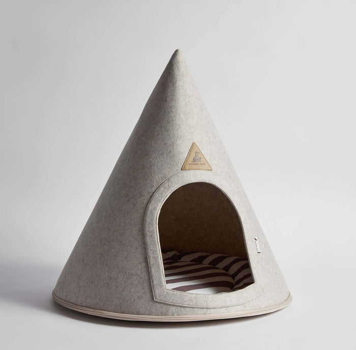 Recycled Felt Pet Cave / Bed, Cream