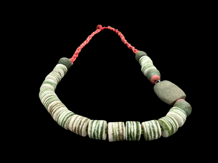Recycled glass necklace
