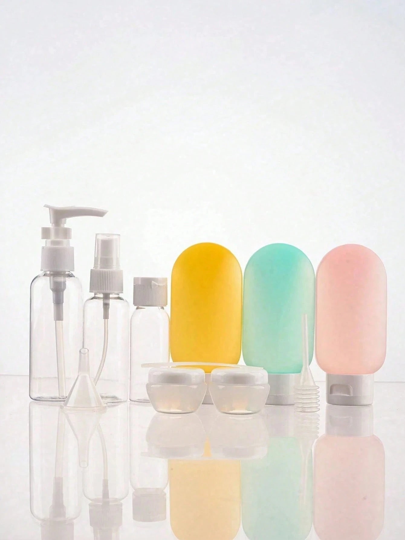 Refillable Travel Bottle Set: Spray, Lotion, Shampoo, Body Wash, Soft Tube Bottles, Empty Liquid Containers Suitable For Cosmetics, Portable Tools, Refillable, Travel Essentials, Travel Storage Bag, B