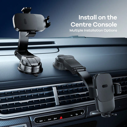 REMAX 4-7 Inch Universal Car Phone Holder, Suitable For Dashboard Or Windshield Installation, Multi-Angle Adjustable, Compatible With IPhone And Android Phones, Car Accessories, Essential For Driving