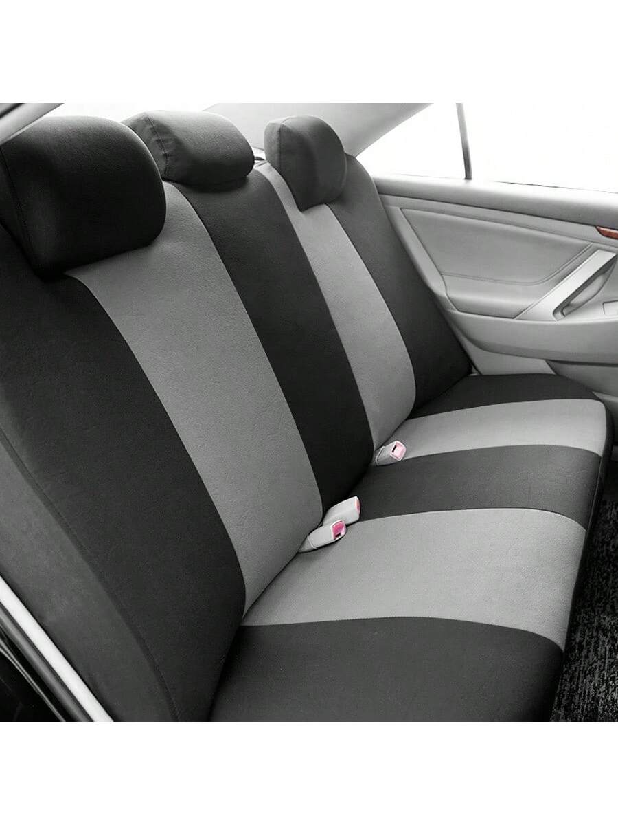REMAX 9pcs Polyester Fabric Car Seat Covers, Compatible With Airbags, Universal Fit Seat Cushions, Car Accessories, New Design For Women