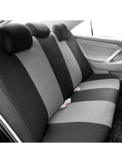REMAX 9pcs Polyester Fabric Car Seat Covers, Compatible With Airbags, Universal Fit Seat Cushions, Car Accessories, New Design For Women