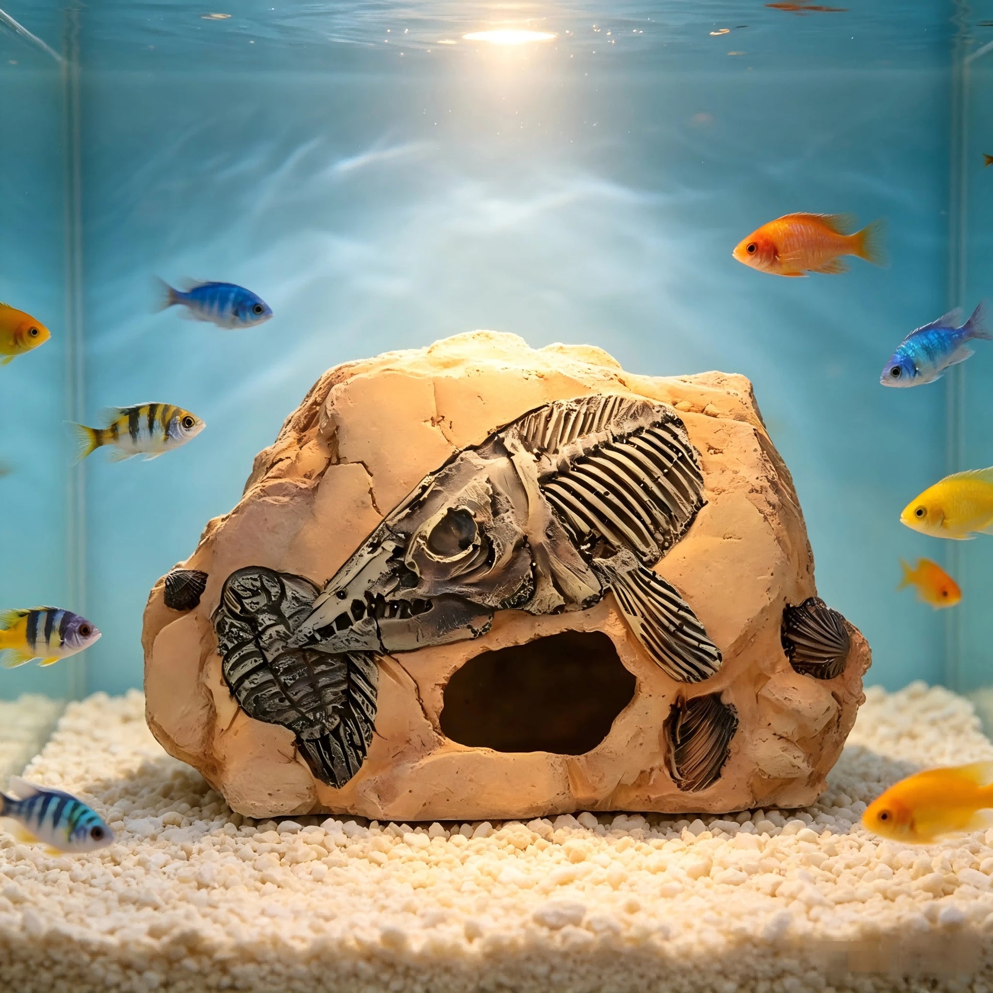 Reptile Pet Lizard Hideaway Cave, Reptile Rock Hiding Place, Aquarium Decor, Mane Lion Lizard, Gecko, Snake Habitat, Turtle Habitat Decor, Amphibian Dwelling