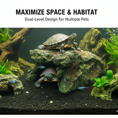 Reptile Pet Lizard Hideaway Cave, Reptile Rock Hiding Place, Aquarium Decor, Mane Lion Lizard, Gecko, Snake Habitat, Turtle Habitat Decor, Amphibian Dwelling