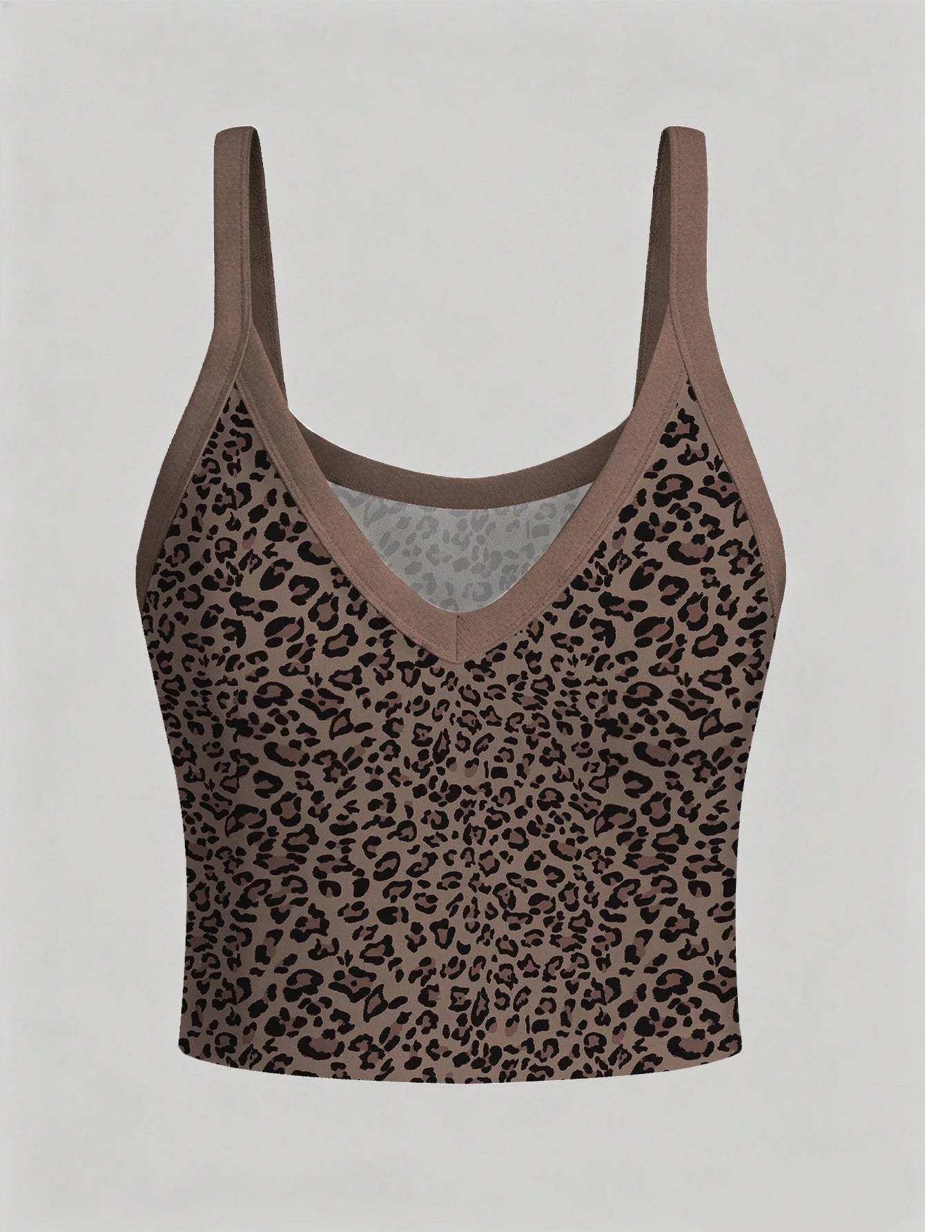 Resyla Ladies' Tank Top, V-Neck, Comfortable And Fitted, Loose Women's Shorts, Sexy And Comfortable Style, Leopard Print, Best-Selling Summer Style
