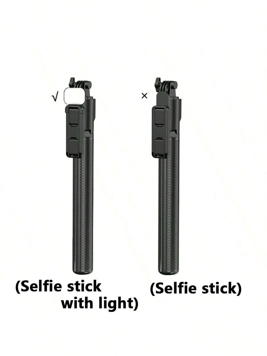 Retractable Phone Selfie Stick,Floor Tripod,With Light And With Wireless Remote,Foldable Rotatable Clip,Integrated Metal Extendable Stick Mobile Handheld Portability Suitable Video,Live