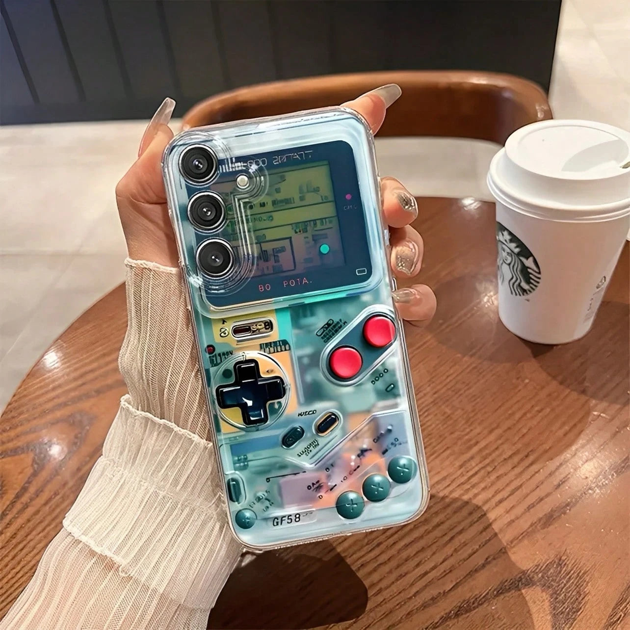 Retro Game Console 2D Flat Pattern Transparent Phone Case Suitable For Compatible With IPhone 17,16, 15, 14, 13, 12, 11, Pro Max, Air, Plus, As Well As Galaxy S26/25/24/23/22/21 Ultra/FE/Edge/+,A73/72