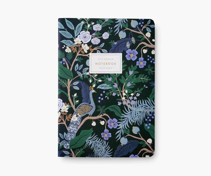Rifle Paper Co. - Assorted Set of 3 Peacock Notebooks