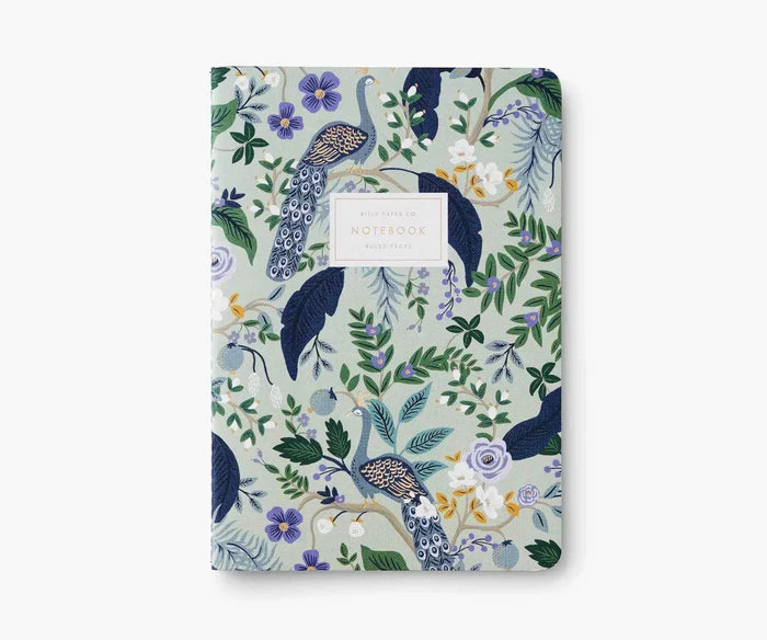 Rifle Paper Co. - Assorted Set of 3 Peacock Notebooks