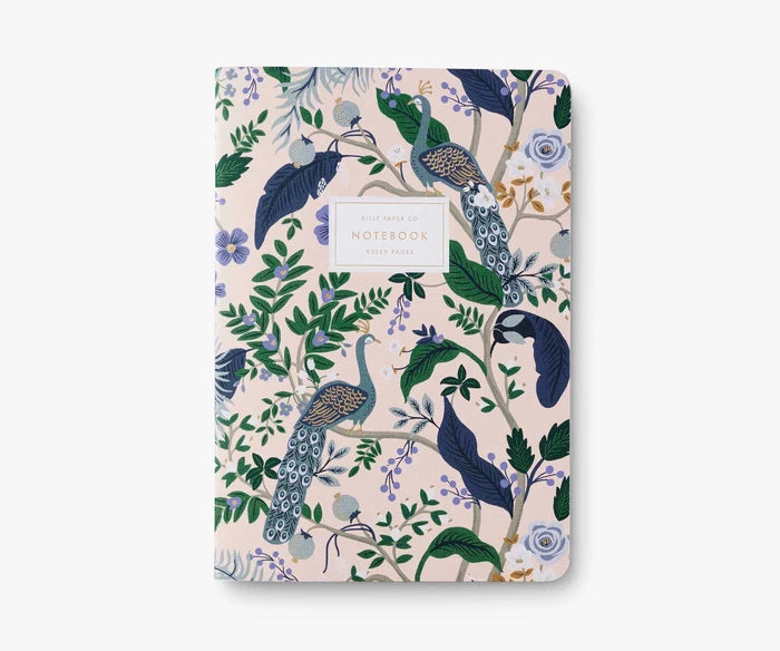 Rifle Paper Co. - Assorted Set of 3 Peacock Notebooks