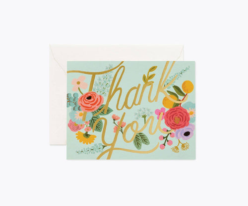 Rifle Paper Co. - Mint Garden Thank You Card