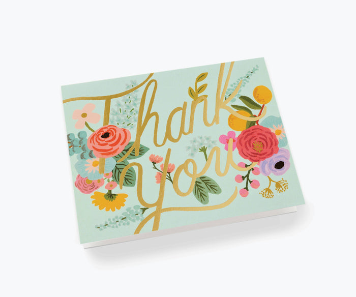Rifle Paper Co. - Mint Garden Thank You Card