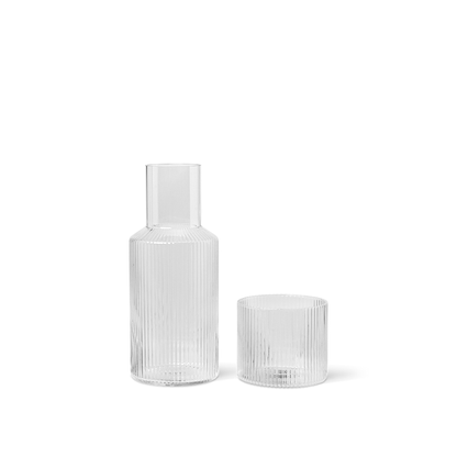 Ripple Small Carafe Set, Clear