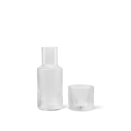Ripple Small Carafe Set, Clear