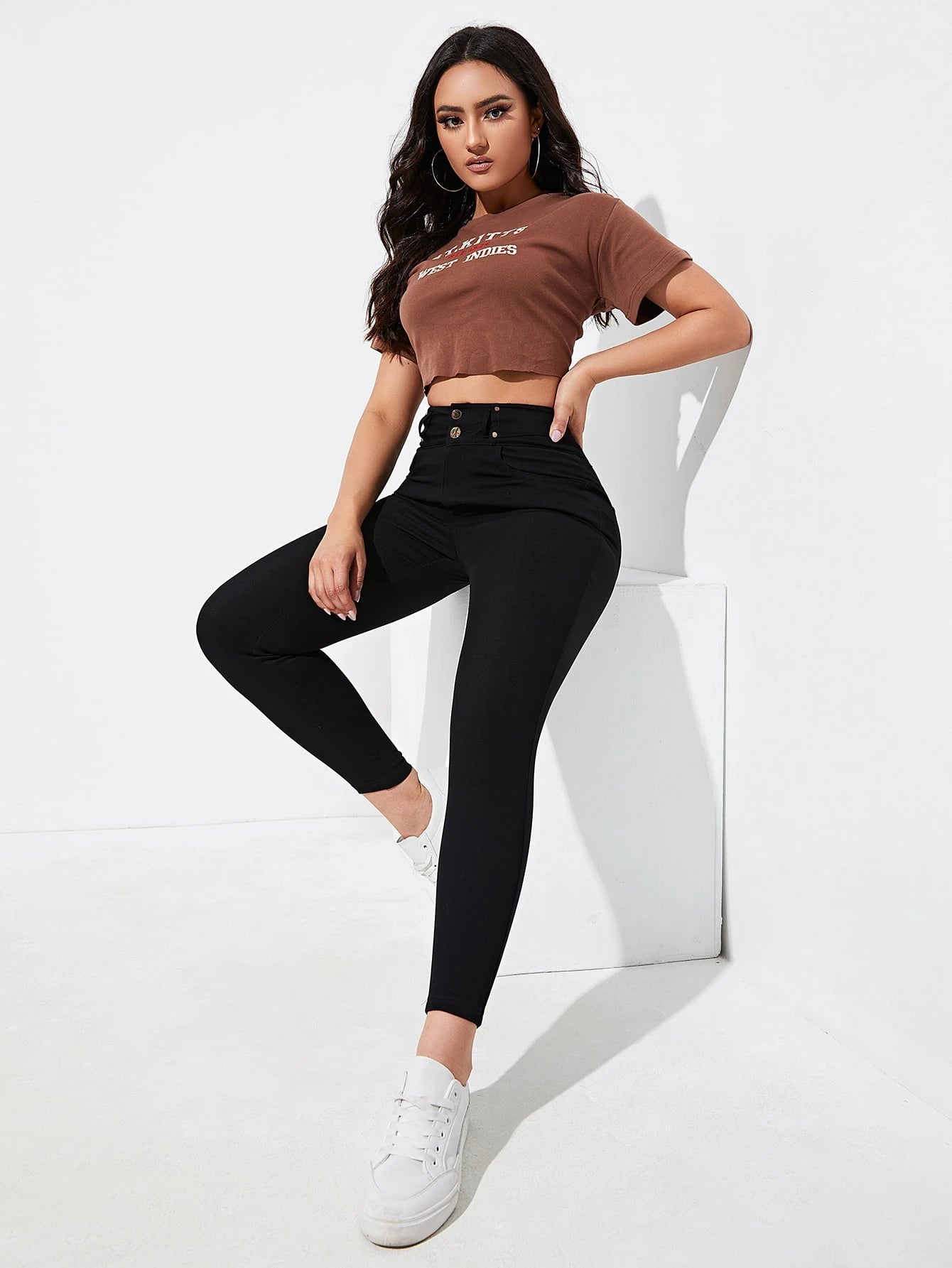 Rivivi Women's Casual Solid Color Slim Fit Pants