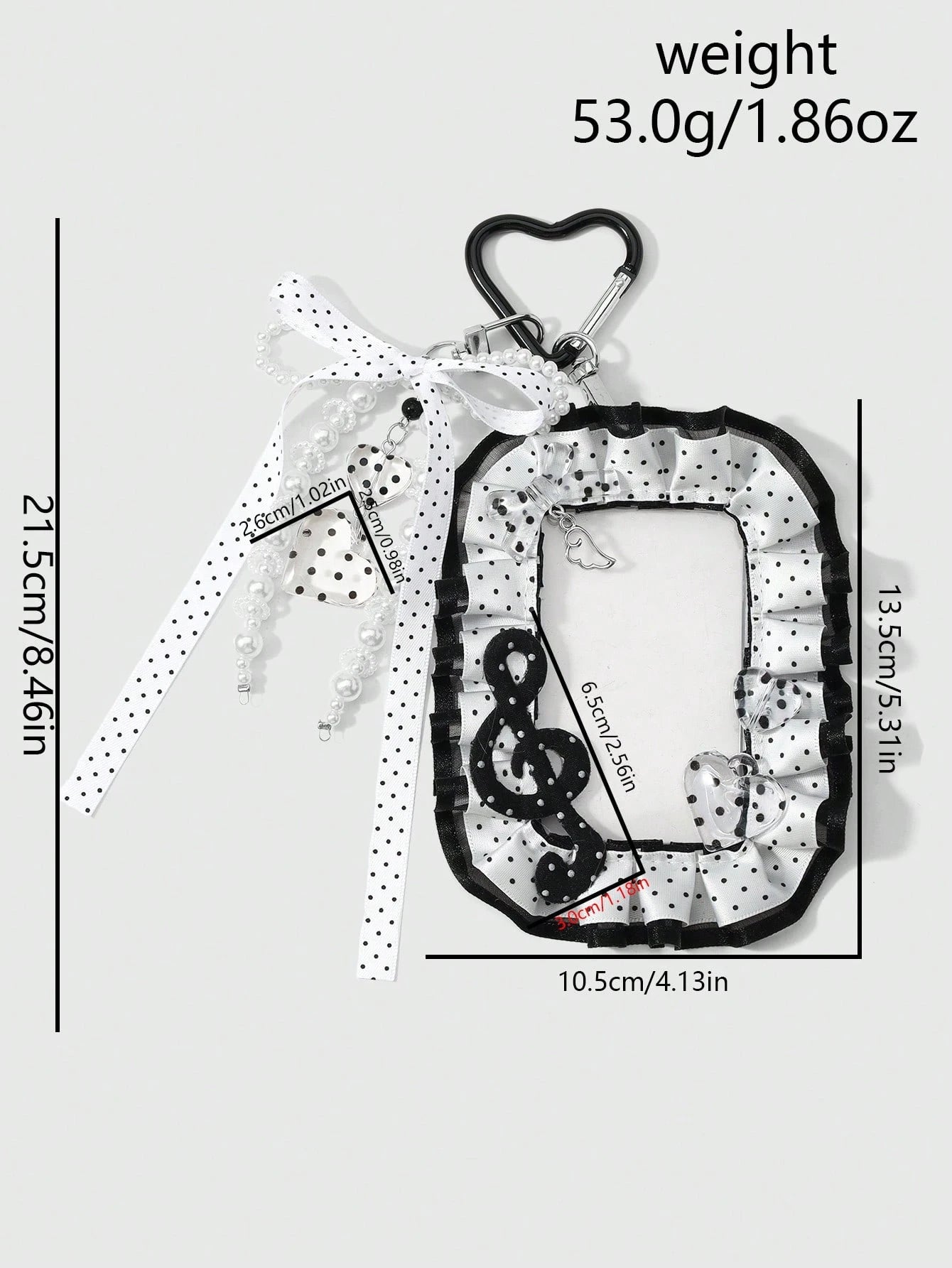 ROMWE Anime 1 Creative Simple And Versatile Retro Classic High Sense Music Festival Series Black And White Handmade Beaded Imitation Pearl Ring Resin Round Bead Love Phone Line Silver Hollow Cloud Win