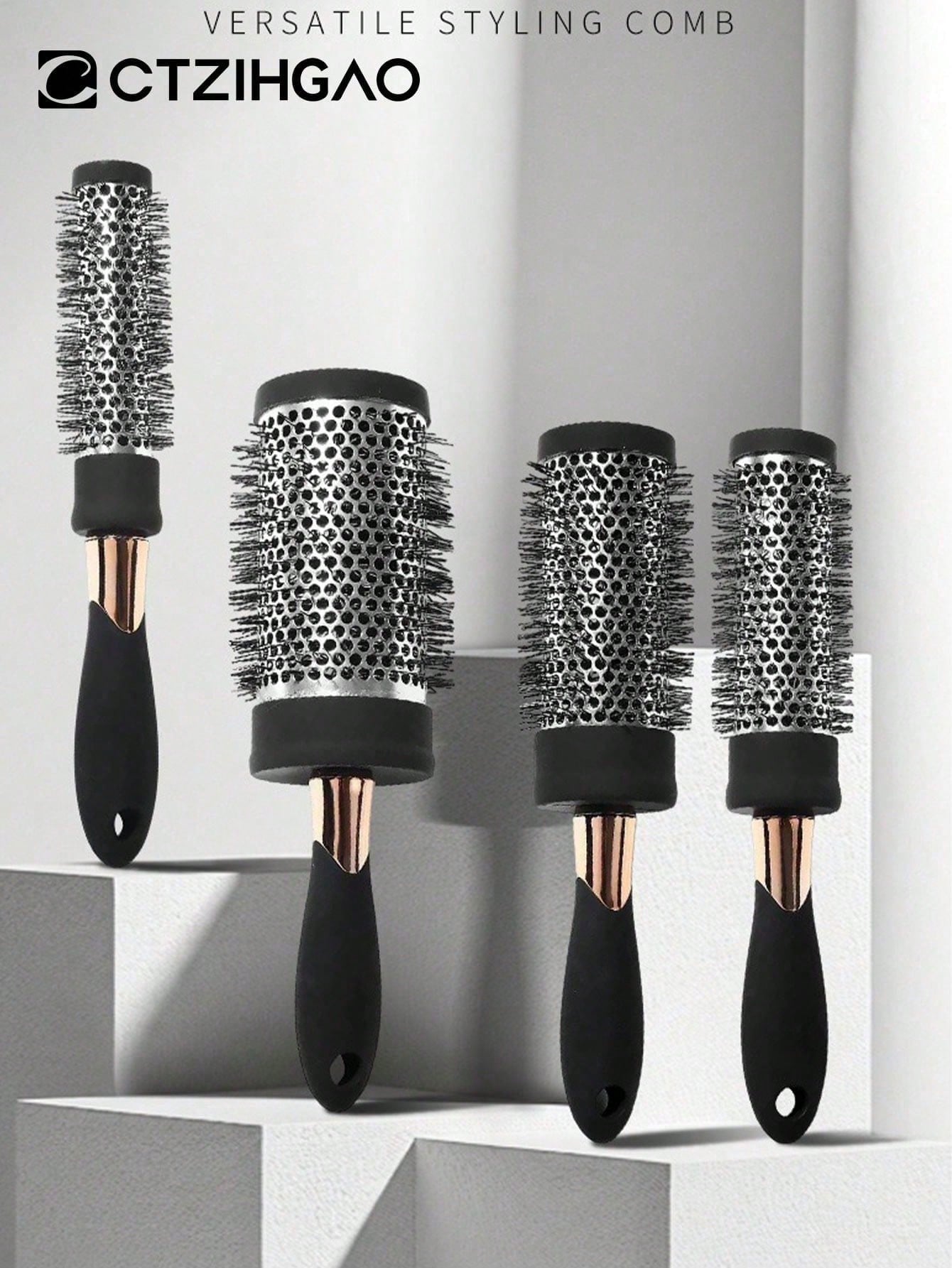 Round Brush, Round Hair Brush, Suitable For Blow-Drying Bangs, Women's Curling And Straightening Brush, Create Professional Curly Hairstyles, Make Hair Shiny And Lustrous, Blow-Dry Brush, Nylon Bristl